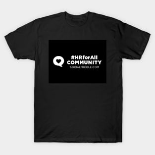 #HRforAll Community in black T-Shirt